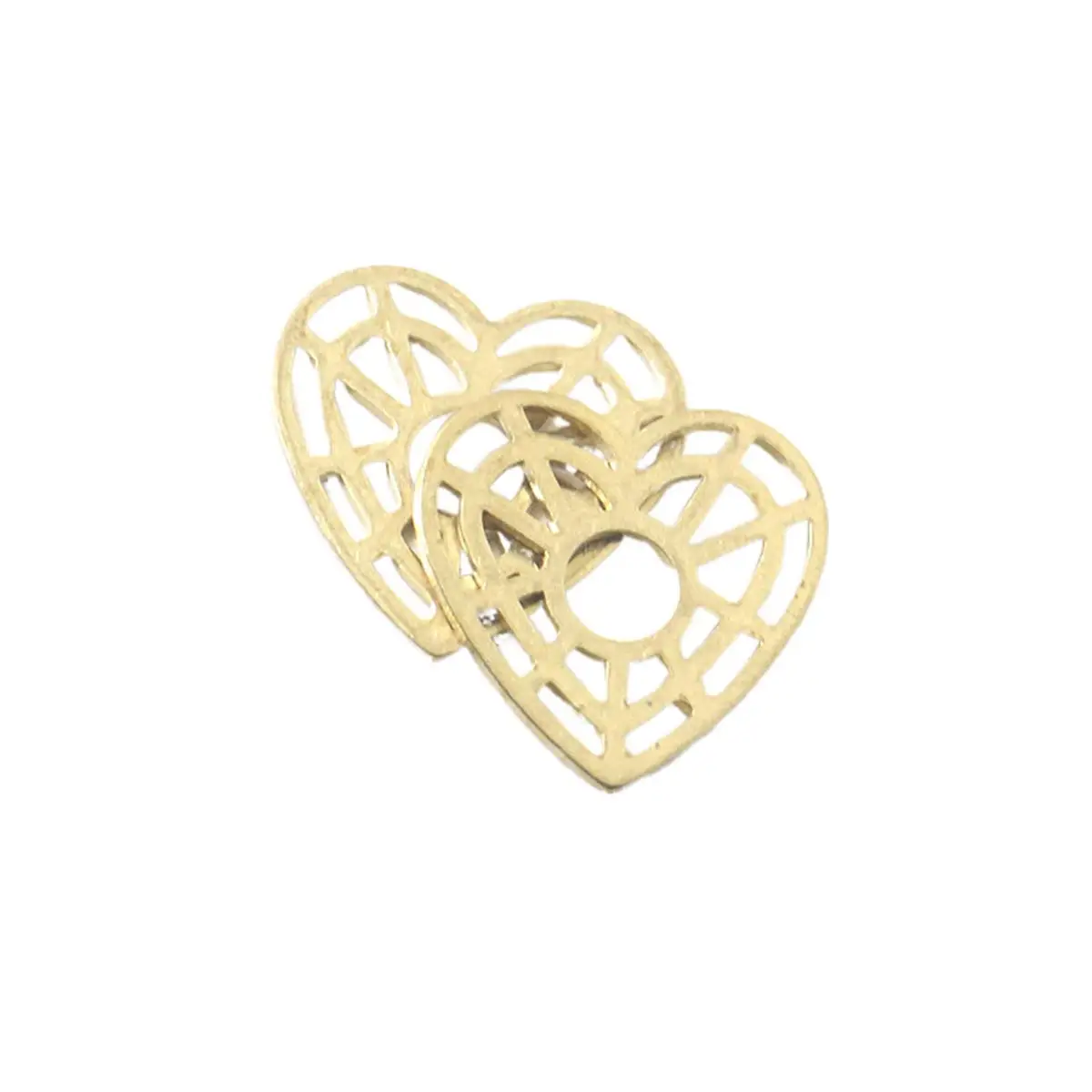 

100PCS Hollow Love Heart Charm Pendants Connectors 16x16mm DIY Earrings Headwear Accessories Handmade Crafts Jewelry Supplies