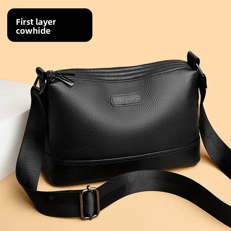 

Новый стиль, сумка через плечо из натуральной кожи, модная повседневная сумка-мессенджер, первый слой, деловой портфель из воловьей кожи, простая мужская сумка