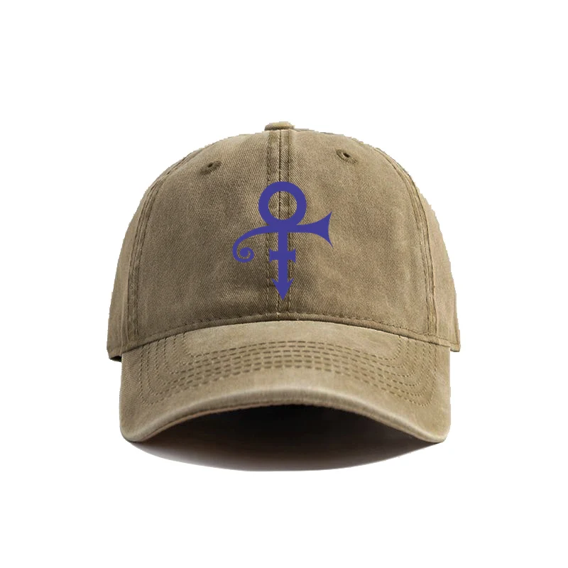 Prince Rogers Nelson Love Symbol Album Distressed Baseball Cap Adult Unisex Retro Dad Hat Summer Breathable Hats MZ-574