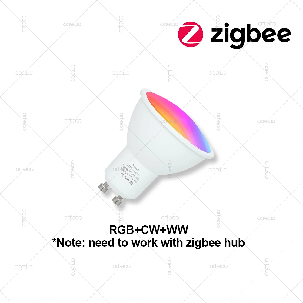Ewelink GU10 Zigbee LED-Lampen WiFi Smart LED-Lampe RGB CW WW LED-Glühbirne funktioniert mit Alexa Google Home Yandex Alice Smartthings