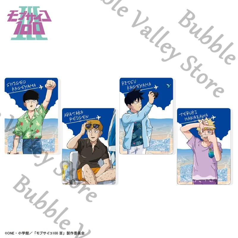 

Genuine Anime Mob Psycho 100/Mobu Saiko Hyaku Reigen Arataka Cosplay Acrylic Quicksand Card Bricks Cartoon Standing Sign Xmas