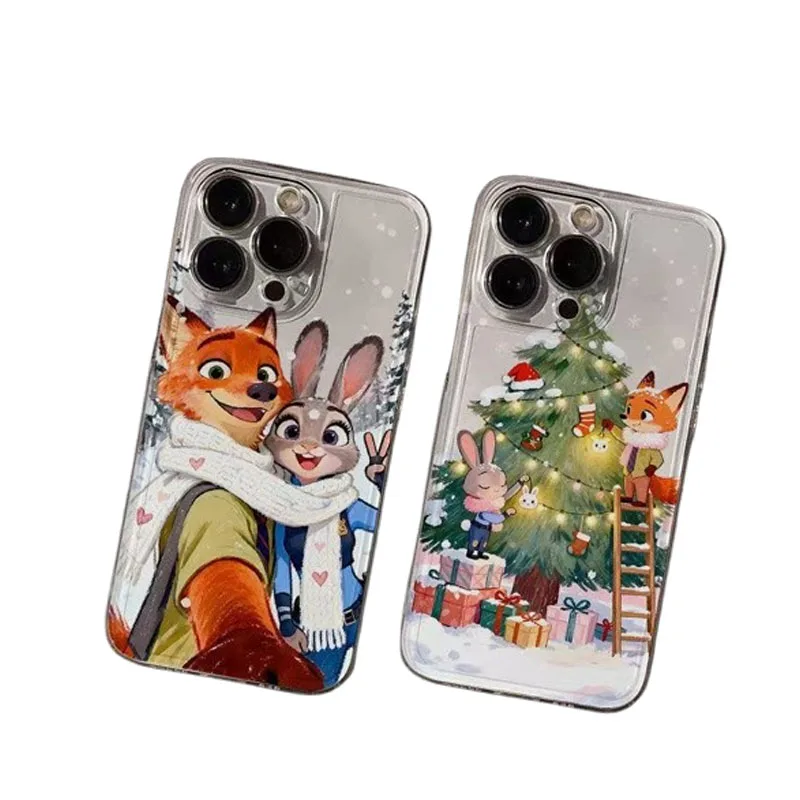 حافظة هاتف عيد الميلاد Nick Judy Space مناسبة لهاتف Apple 17 حافظة حماية شفافة لهاتف iPhone 1512pro