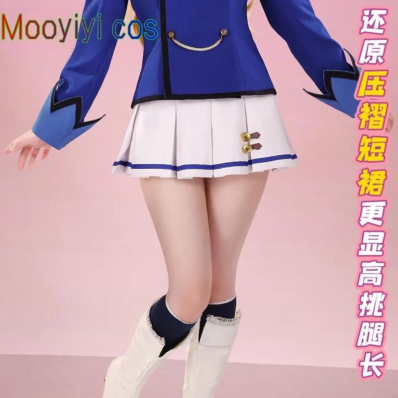 Новый Mooyiyi cos Aikatsu Nijino Yume Косплей Костюм Хэллоуин Рождество Ролевая вечеринка Комикс Hoshimiya Ichigo Школьная форма