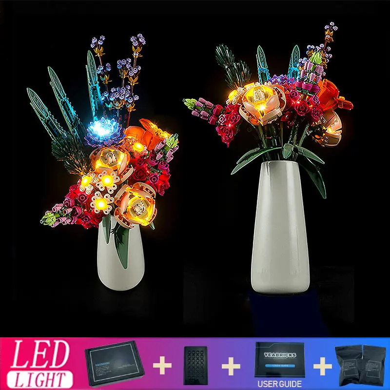 

Diy LED Light Kit For LEGO 10280 Flower Bouquet（Only LED Light,Without Blocks Model ）