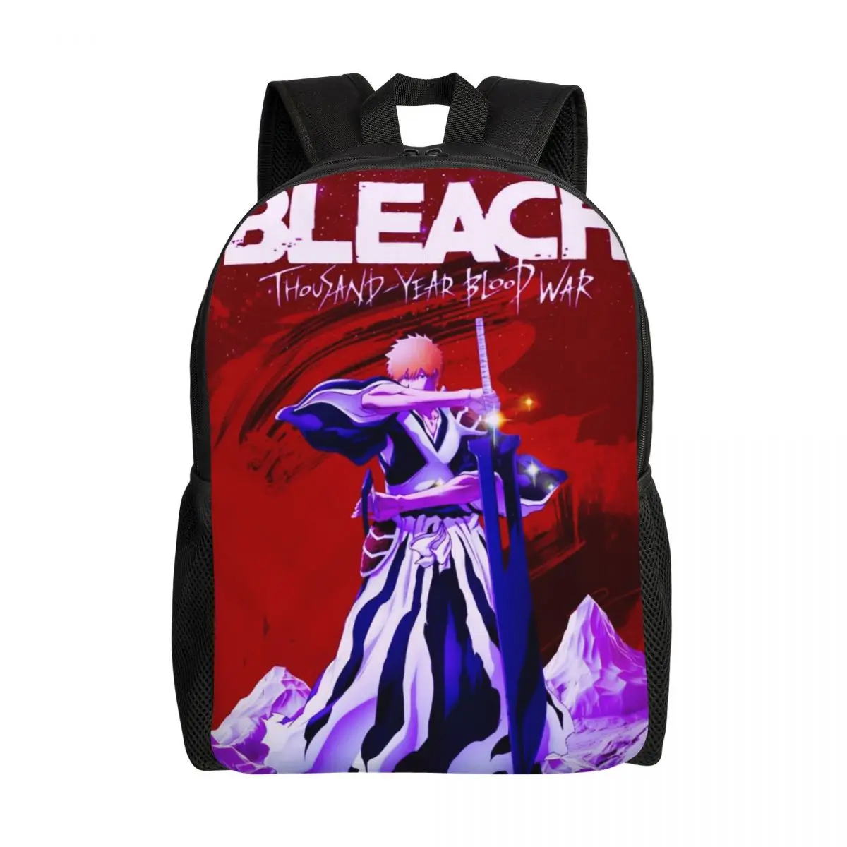 

Рюкзак для ноутбука с аниме-принтом Custom Bleach, модный ранец для женщин и мужчин, для студентов колледжей и школ