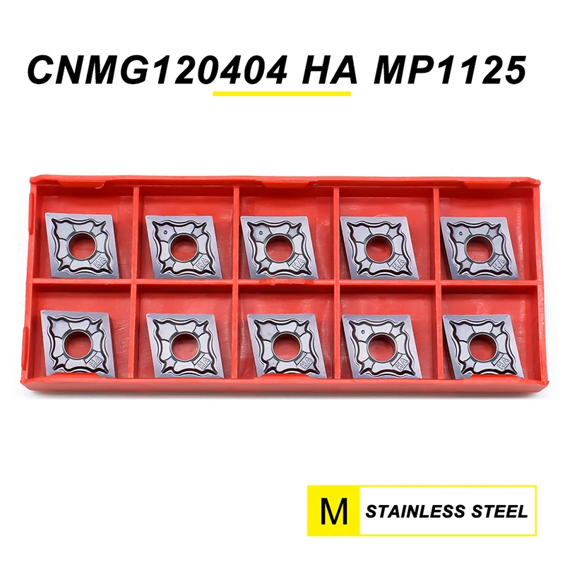 CNMG120404 HA MP1125 كربيد إدراج الخارجية تحول أداة آلة خرط تعمل بالتحكم الرقمي بواسطة الحاسوب CNMG 120404 التنغستن شفرة من الكربيد لالفولاذ المقاوم للصدأ