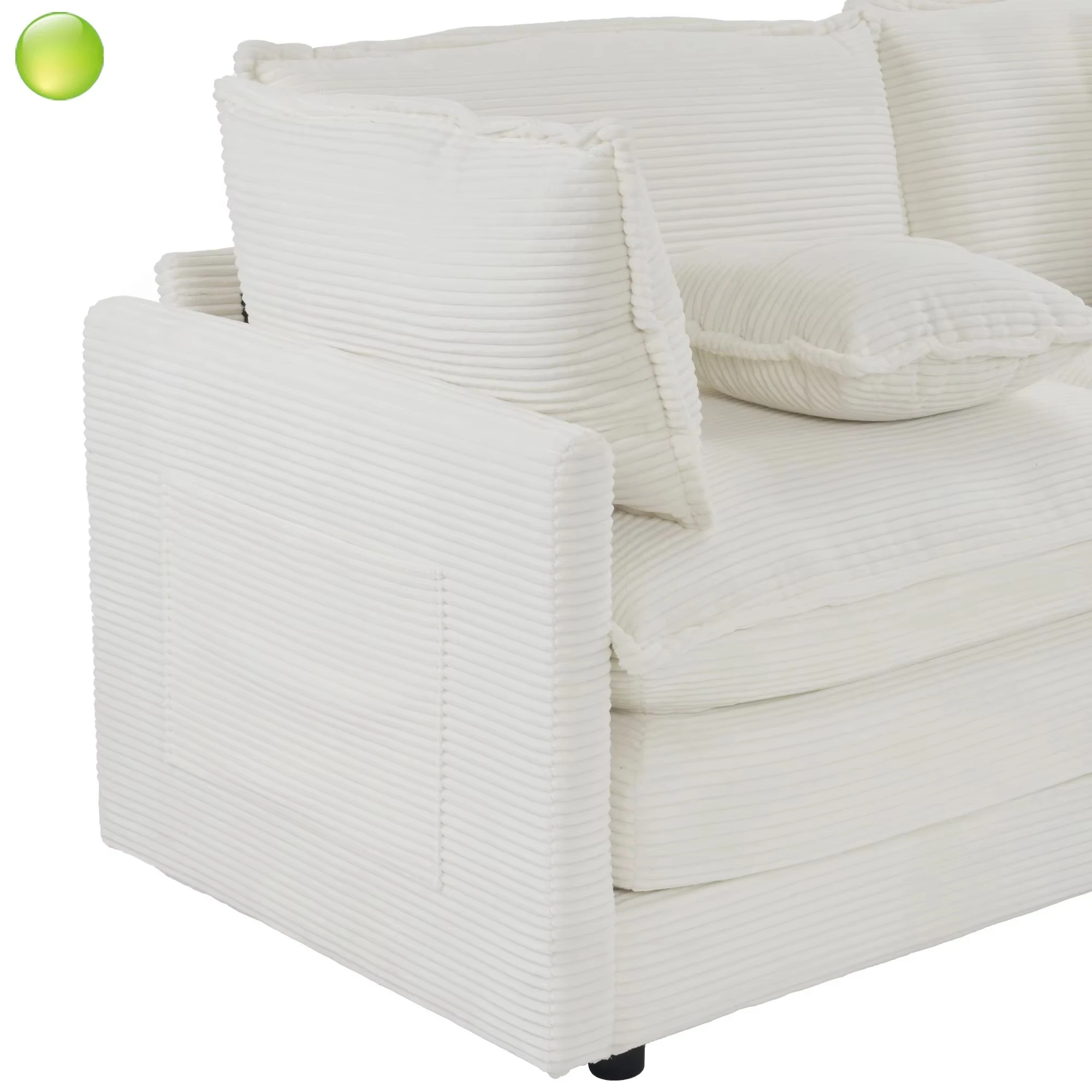 Modern Design Striped Fabric Semi-compressed Modular Sofa Couch Sets with Cushion Seater for Living Room