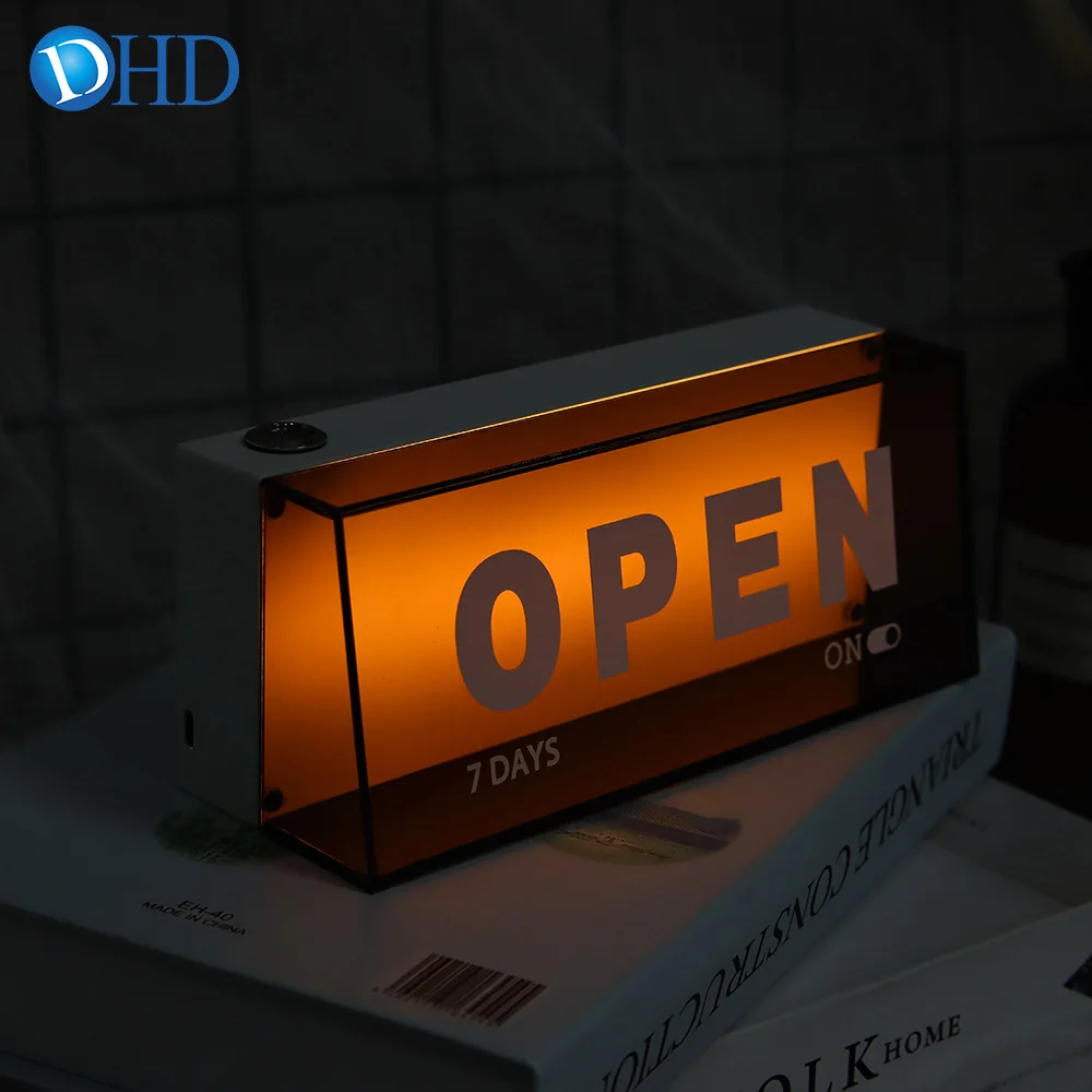 منتج جديد الإعلان مخصص مفتوح صمام ثنائي باعث للضوء الإضاءة لافتات صندوق إضاءة صغير صمام ثنائي باعث للضوء متجر لافتات #1