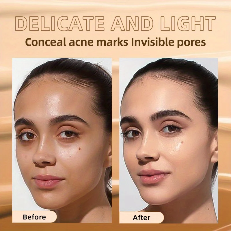リキッドファンデーション、耐汗性、簡単にはがさないメイクアップ、オイルコントロールコンシーラー