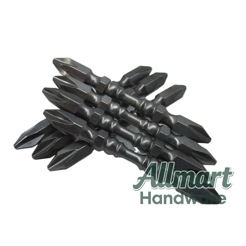 Hexagonal double head cross wind screwdriver head, high-strength anti torsion screwdriver rod electric loading and unloading