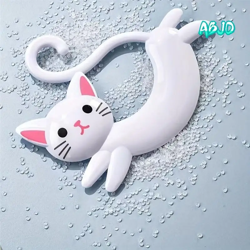 

ABJO-Настенная вешалка для полотенец в форме кошки, милая вешалка для полотенец без перфорации, вешалка для полотенец с героями мультфильмов за дверью