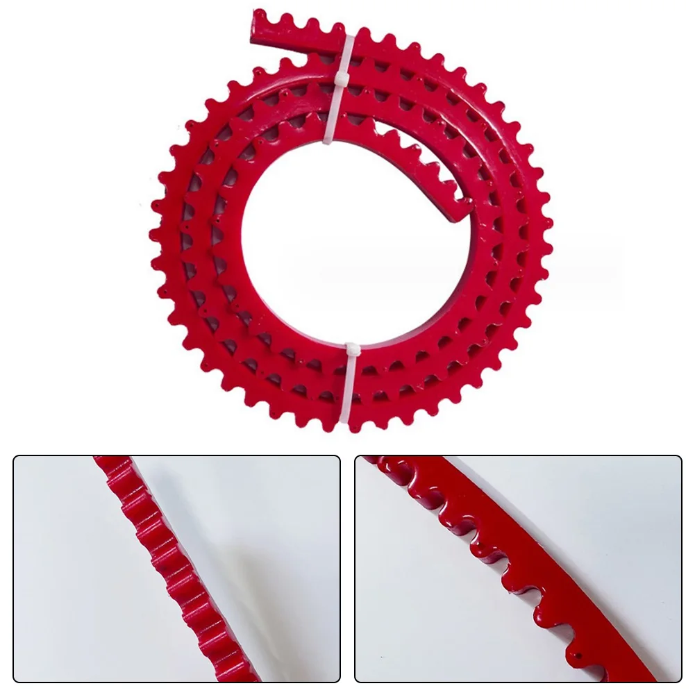 Tira de perfilado accionada por engranajes, excelente resistencia, Material Flexible, cadena de transmisión de engranajes, larga duración para carpinteros