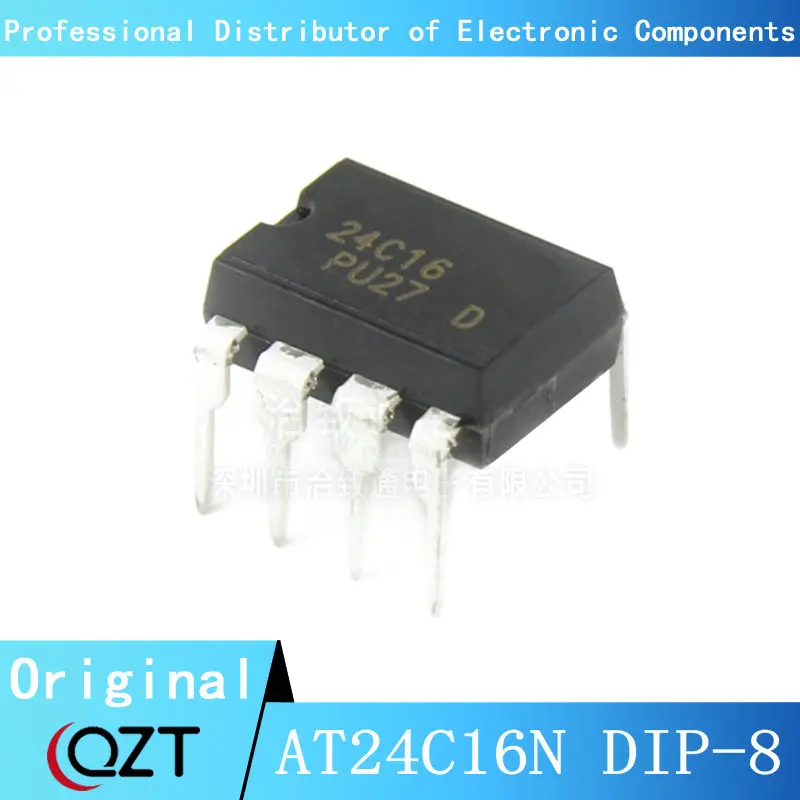 10 pçs/lote AT24C16N 24C16 24C16N AT24C16AN DIP-chip 8 DIP Novo local