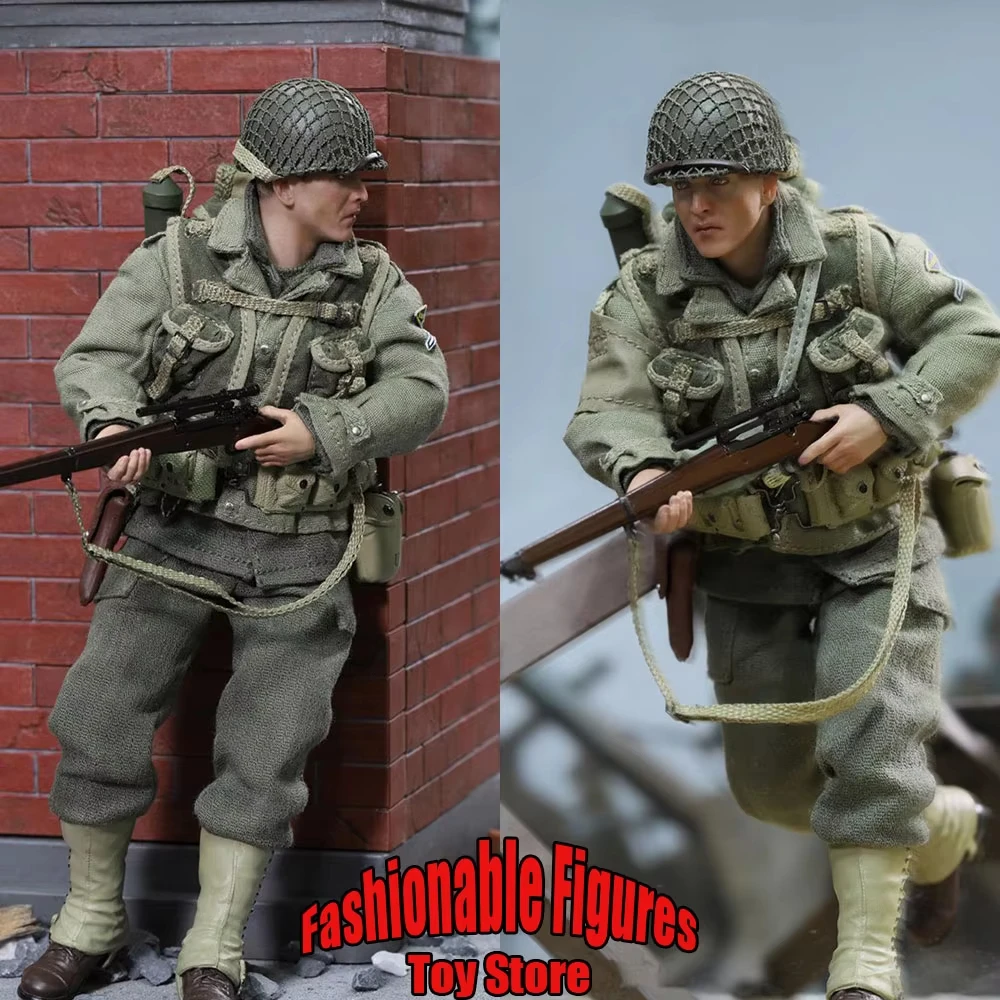 DEED 1/12 männlicher Soldat WWII Palm Pocket Series US Ranger Sniper Jackson Komplettset ca. 14 cm Actionfigur Spielzeugkollektion