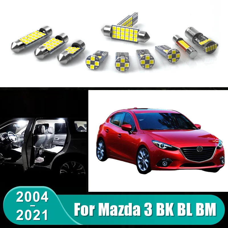 For Mazda 3 BK BL BM 2004 - 2008 2009 2010 2011 2012 2013 2014 2015 2016 2017 2018 2019 2020 2021 Car LED Lights Accessories