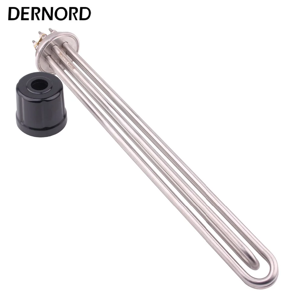 

DERNORD 2 Inches Tri clamp Heating Element 9KW ULWD Immersion Water Heater for Distillation/ Brewing 220V 380V SUS304