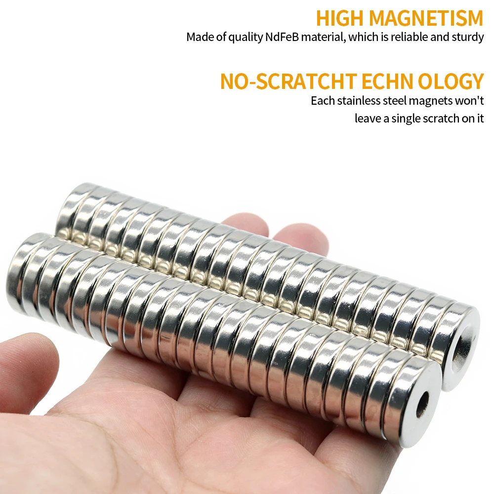 Neodymium Magnet 20x5-5 Round NdFeB N35 Super Powerful Small imanes Permanent Magnetic Disc 20x5Hole5 2/5/10/20Pcs