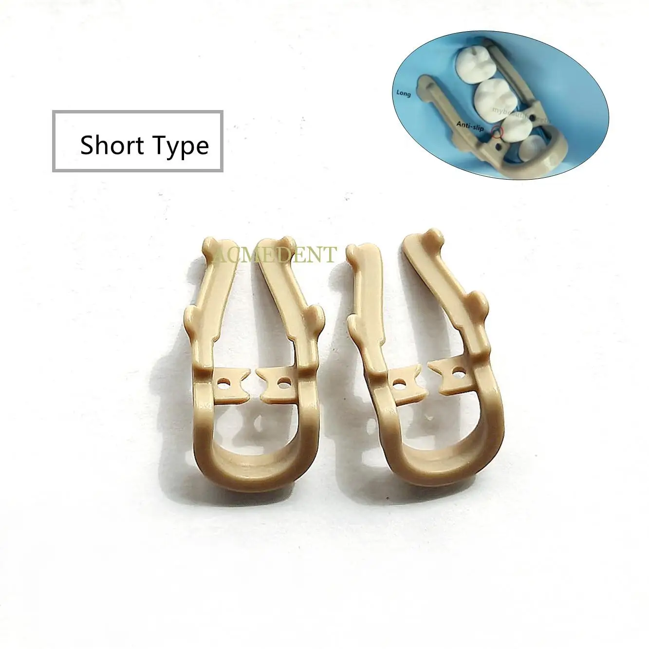 Dental Distal Premolar Clamps Short Rubber Dam Sheets Clip Soft Resin Clamp 1~20pieces