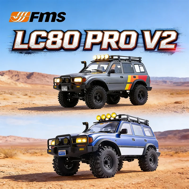 

FMS FCX10 LC80 PRO V2 Brushless Simulation Official Authorization With High And Low Speed Remote Control Off-Road Climbing Car