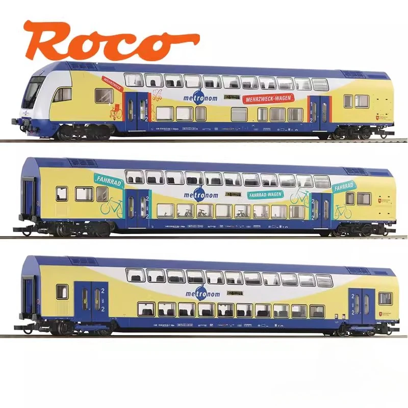 HO 1/87 نموذج القطار ROCO 6210105 المترونوم ذات الطابقين نموذج حافلة DCC الرقمية مع الضوء EP6 لعبة سيارة المسار