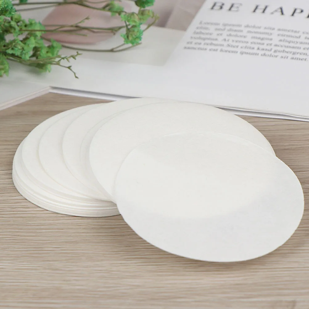 

100 Sheets Qualitative Filter Paper Durable Premium Paper Pulp Round Filter Discs for Labs Oil Testing Mushroom Cultivation