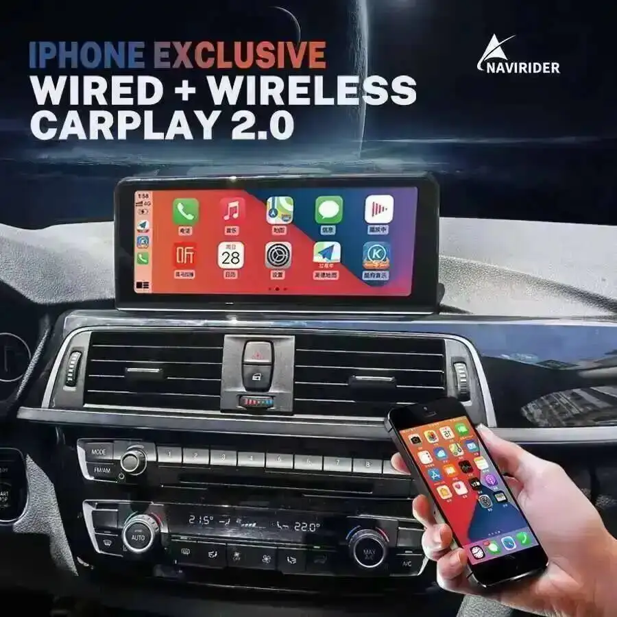 Pantalla CarPlay Android 14 de 10,25 pulgadas integrada 360 para BMW X3 E83 2006- 2010 reproductor de vídeo Multimedia para coche GPS Wifi Navi DSP estéreo