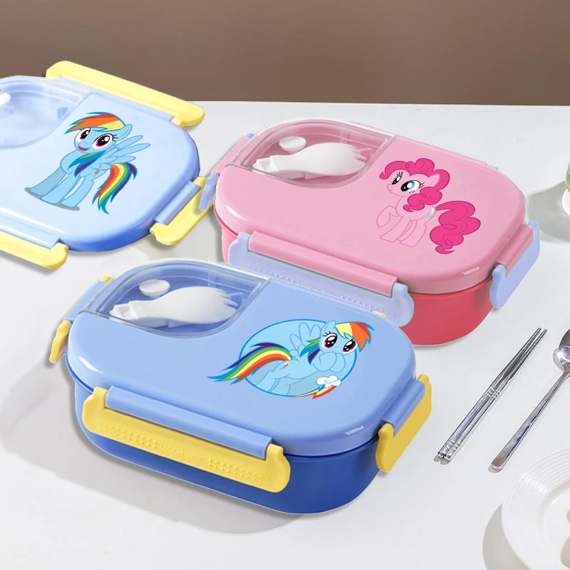 Cartoon My Littles Ponyi Convenient Insulated Lunch Box with Snoop Fashion 304 Stainless Steel Food Storage Kids Snack Container