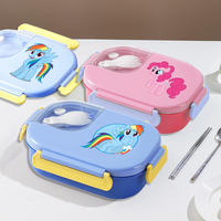 Cartoon My Littles Ponyi Convenient Insulated Lunch Box with Snoop Fashion 304 Stainless Steel Food Storage Kids Snack Container