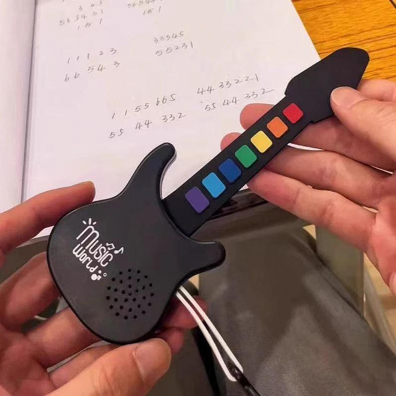 Creativity Mini Foldable Electronic Piano With Battery Rainbow Color Portable Rainbow Guitar Easy To Play Musical Instrument