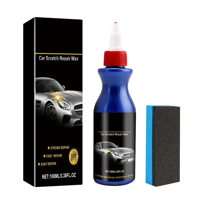 

Car Scratch And Swirl Remover Car Paint Restorer Polishing Wax With Sponge Coating Maintenance Paint Protection 100ml For Most