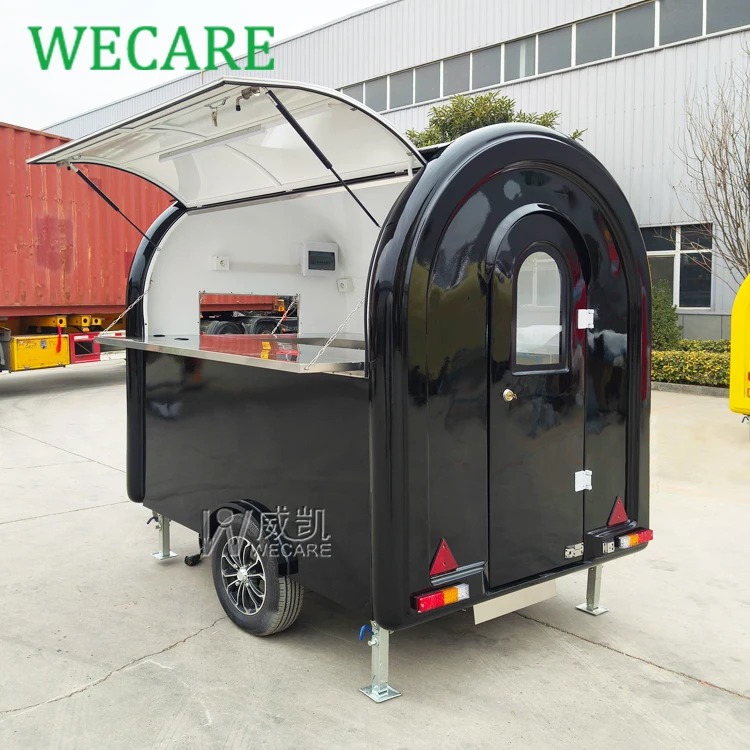 

Wecare 220*162*200cm Mobile Coffee Trailer Mini Ice Cream Truck Street Snack Hot Dog Food Cart