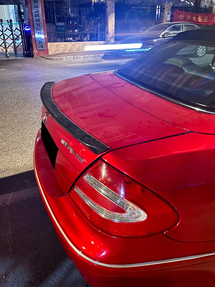 Pour 2003--2009 mercedes-benz classe CLK W209 GEN 2 coupé AMG haute qualité noir brillant ou argent spoiler coffre aile spoiler