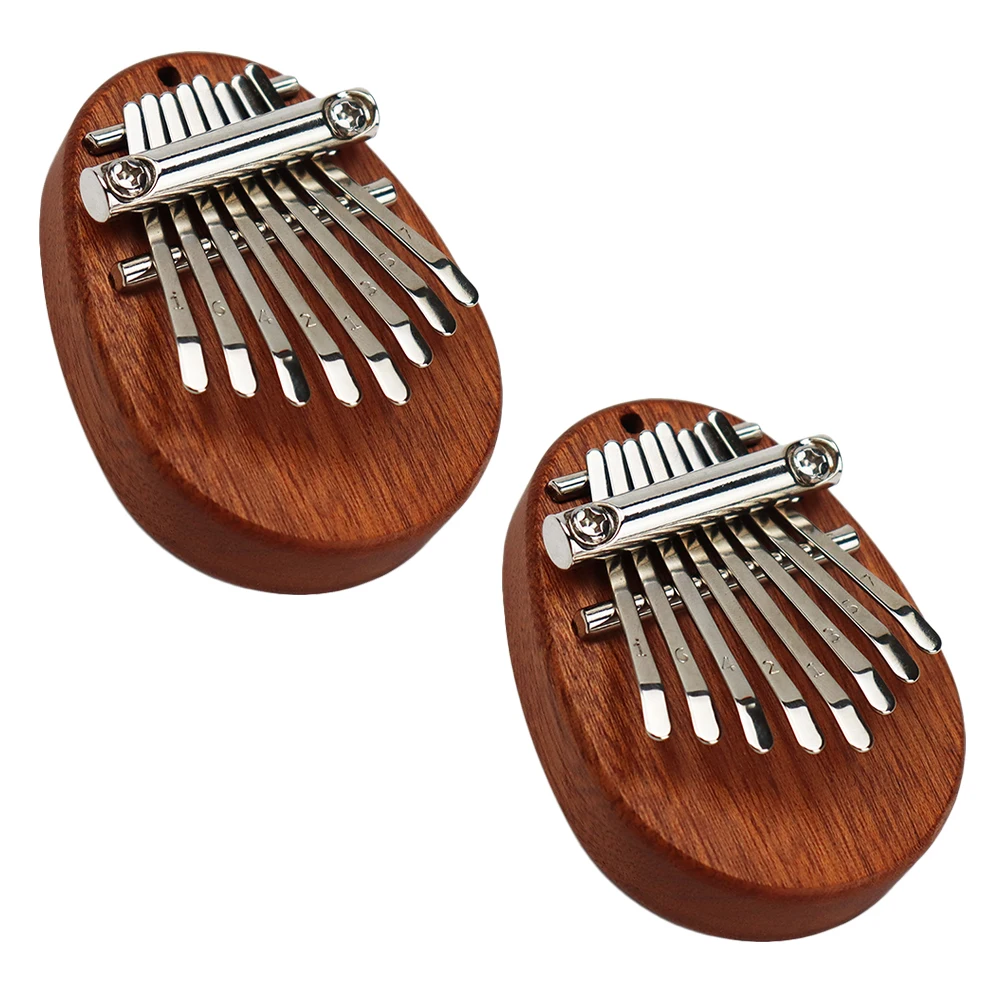 

Portable Thumb Piano Kalimba Musical Instrument Toy Finger Key Solid Wood Small Size Light Weight Easy to Use Carry