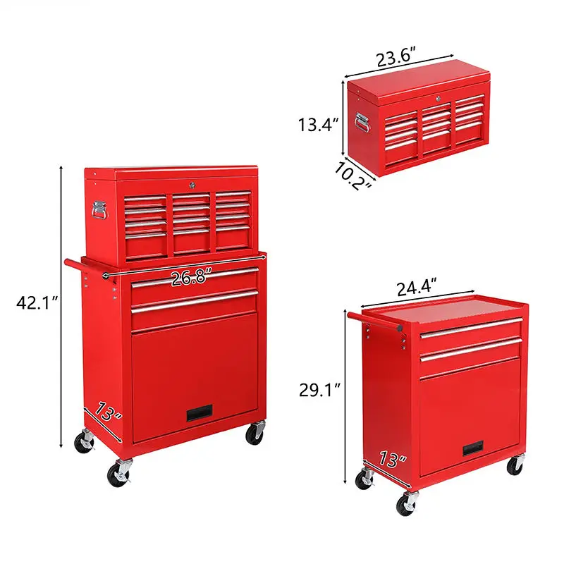 a forHeavy Duty Metal Combination Workshop Tool Cabinet   Waterproof Anti-Theft Lockable 300kg Load Capacity for