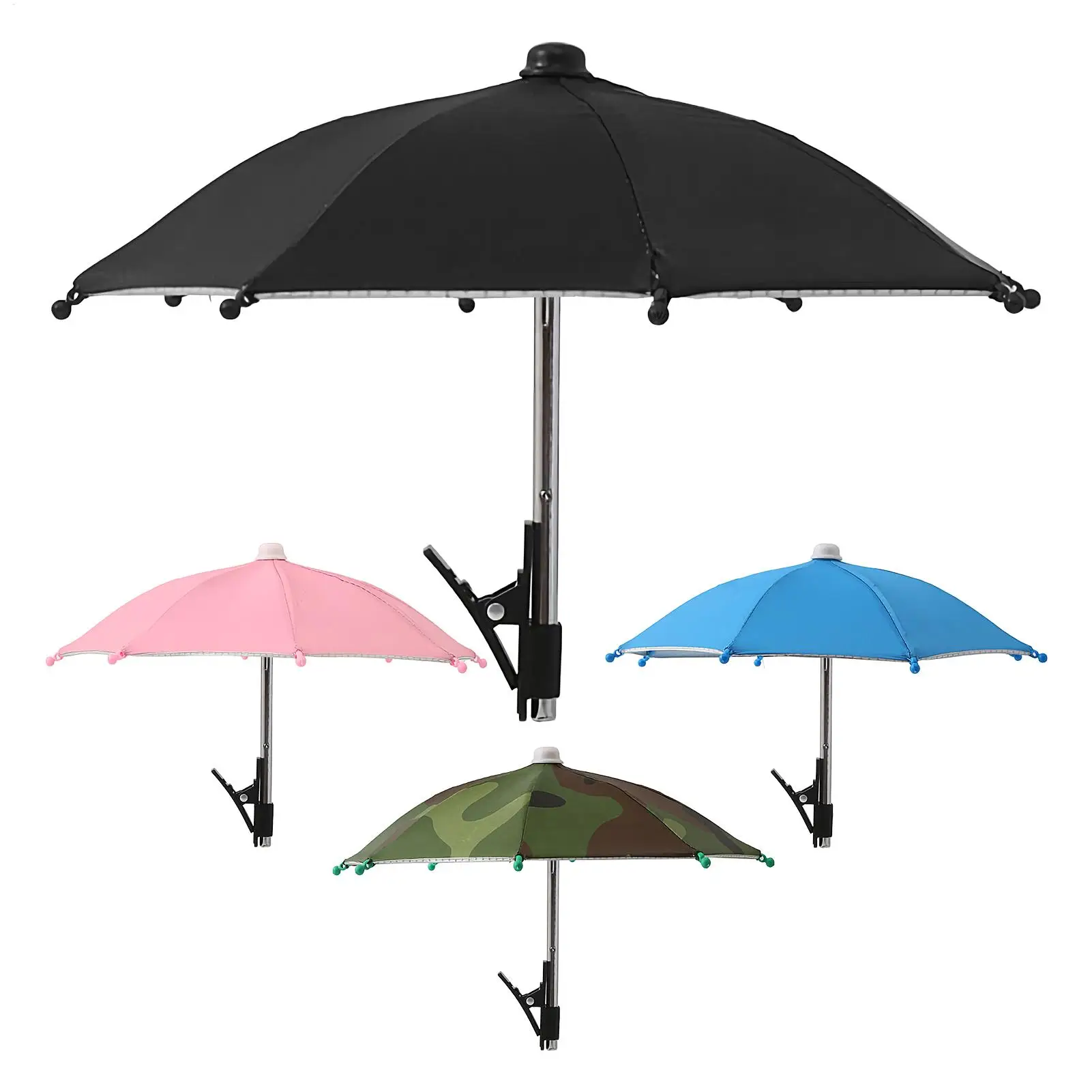 Phone Umbrella Mobile Phone Clip on Sun Shield Lightweight UV Protection Visor Glare Blocking Cellphone Accessories for Outdoor