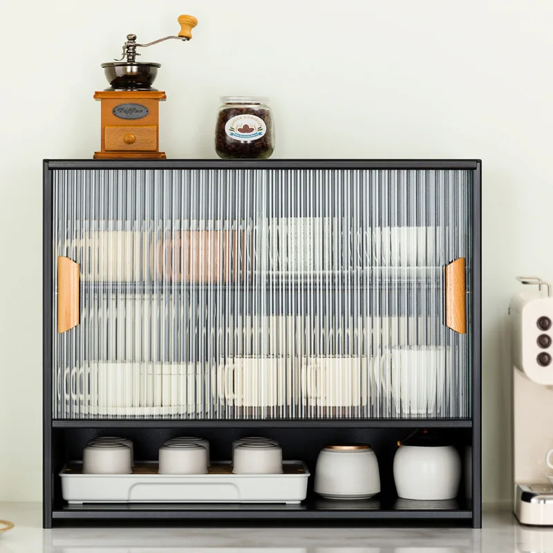 رف تخزين الأكواب المكتبي، صندوق تخزين أكواب الماء، كوب شاي زجاجي مقاوم للغبار، طقم شاي، رف أكواب القهوة، حامل أكواب