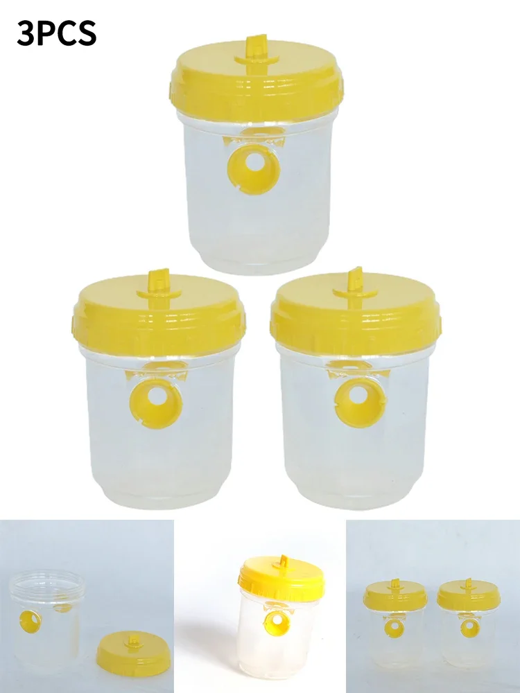 Lure Wasp Traps 3pcs/set Against Bees Hornets Attractant Defense Hanging Insect Plastic Protection Transparent