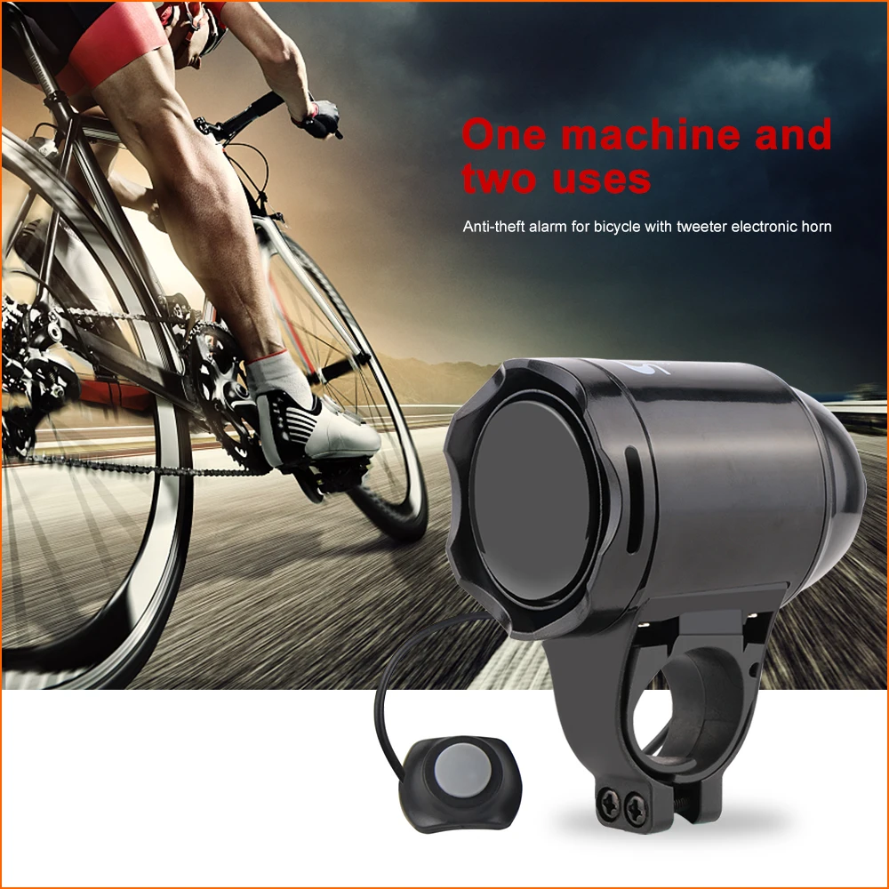 SUNDING SD-603 Waterproof Loud Cycling Electric Bicycle Horn Password Bike Handlebar Ring Bell Alarm Cyclist Accessories Speaker