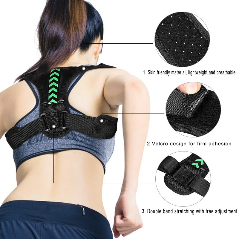 Multi color optional Back support belt Back posture corrector for men and women adjustable Back posture corrector wear back belt