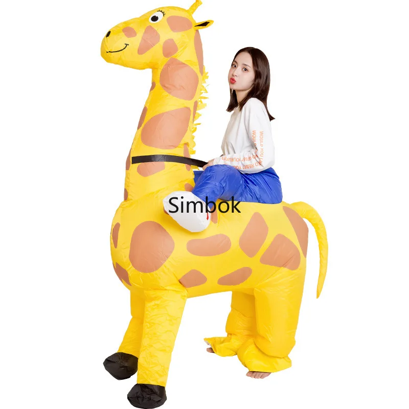 Giraffe Inflatable Costume for Adults and Kids, Dance Parties, TV Programs, Carnivals Opening Celebrations