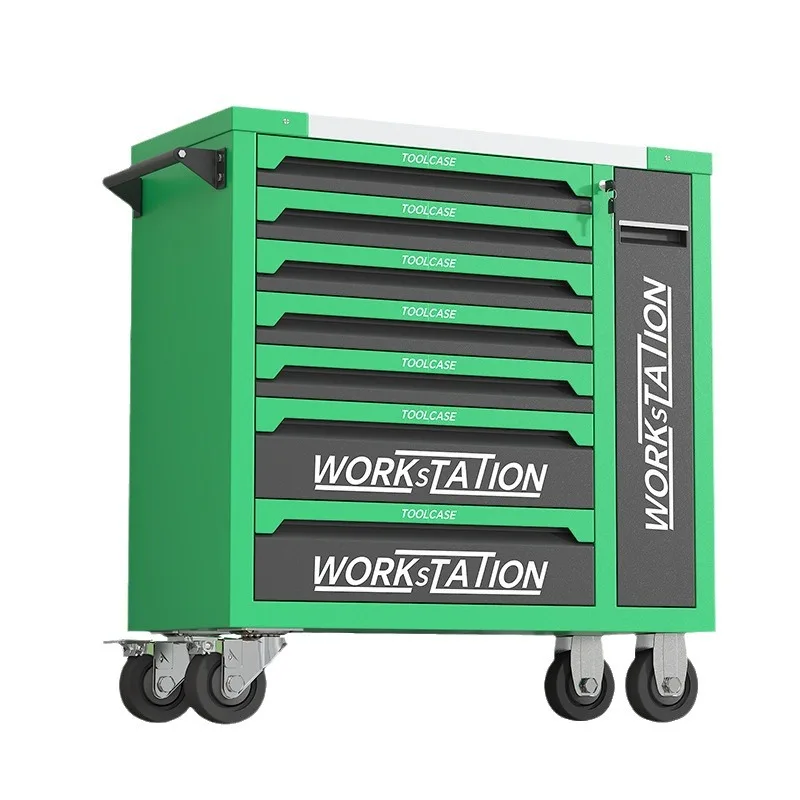 Heavy duty multi-function mobile push tool rack seven-layer thickened drawer tool cart