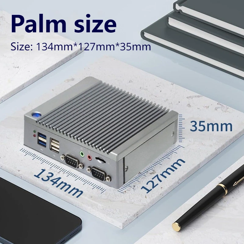 High-Speed AI Edge Box 8-Core ARM 8-Channel NPU Edge Gateway for Smart Home & Robotics-Compatible with Android, Ubuntu, Debian