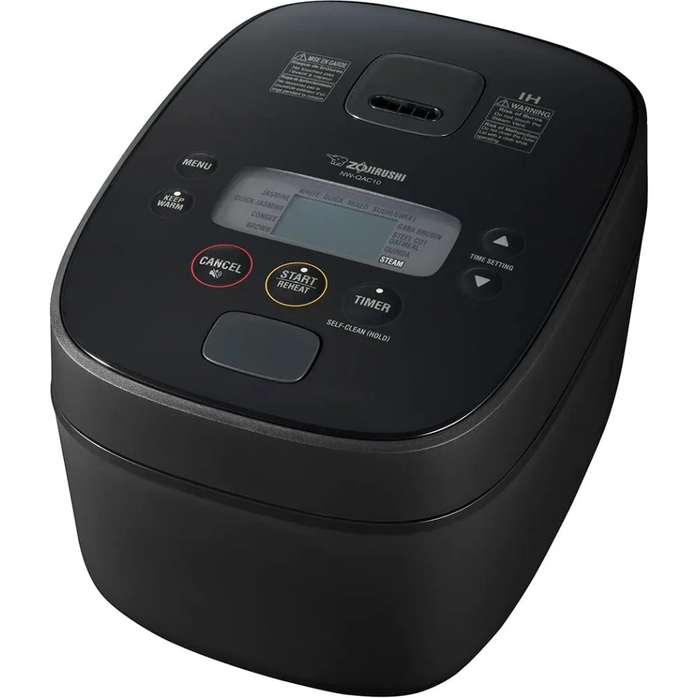 

NW-QAC10 Induction Rice Cooker and Warmer, 5.5 Cup Capacity, Black, 9.25 x 12.25 x 7.88