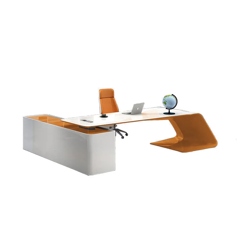 

Painted boss table, simple and modern manager , president's office fashionable and personalized
