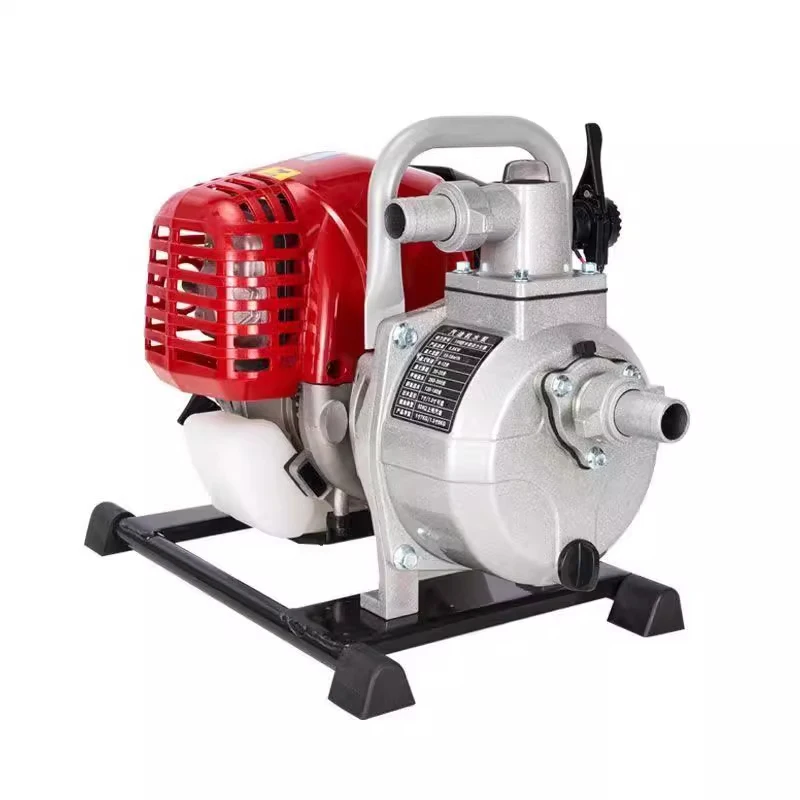 Fuel-Powered Water Pump 1-Inch Wireless Irrigation Pump for Gardens and Farms Four-Stroke Small High-Head Suction Pump