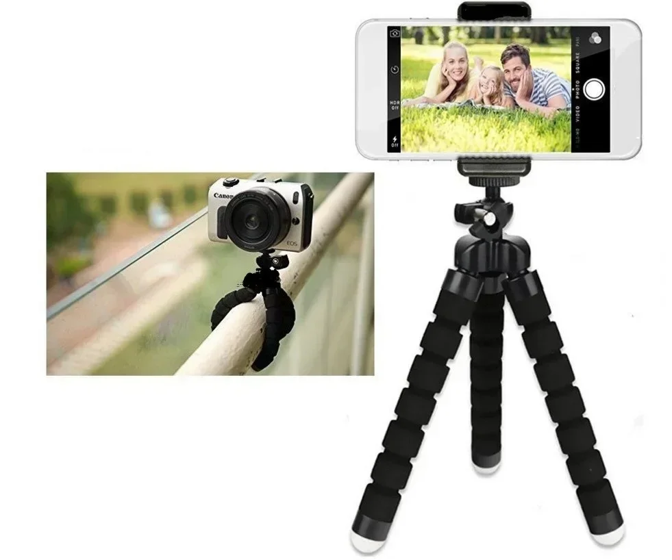 YP 12 11 10 9 8 7 Black MAX Flexible Mini Octopus Tripod Accessories Gopro Hero Tripod,Easy To Use