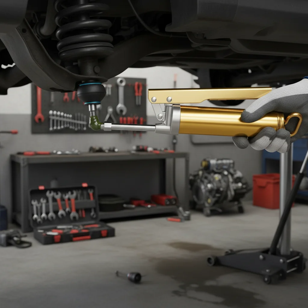 

Manual Grease Guns High-Pressure Durable Steel Lubricator Tool for Industrial and Automotive Use