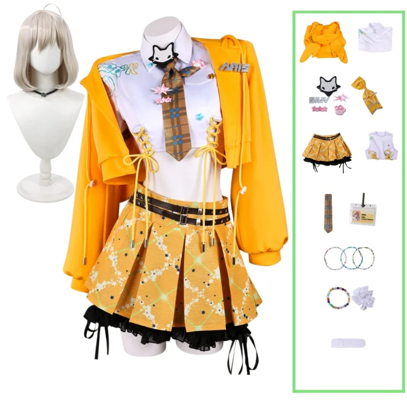 costume-de-cosplay-pour-le-35e-anniversaire-de-game-anis-tt-tenue-de-scene-star-idol-jupe-uniforme-jaune-jk-perruque-costume-sexy-pour-femme-halloween
