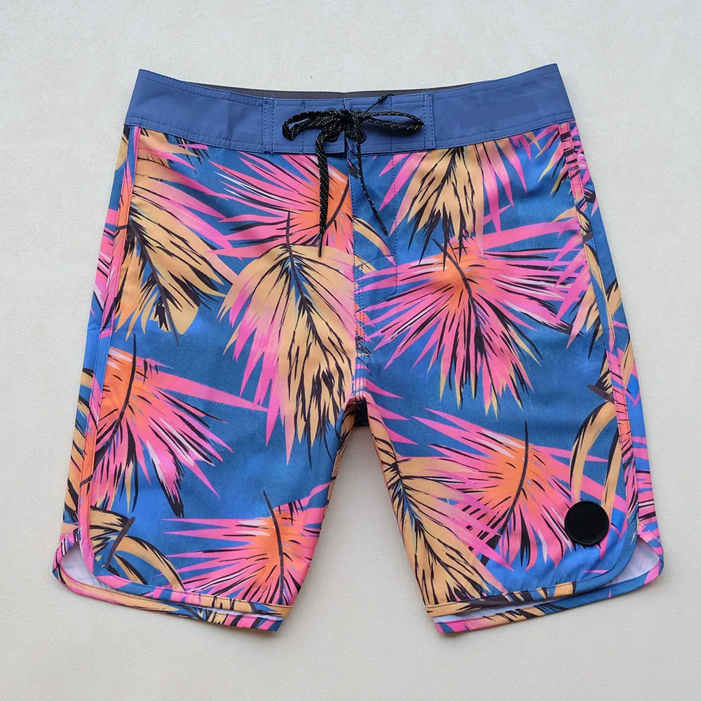 Summer Men's Swimwear Beach Shorts Print Swim Trunk Swimsuit Surf Board Drawstring Quick Dry Homme Bermuda Masculino Short Pants