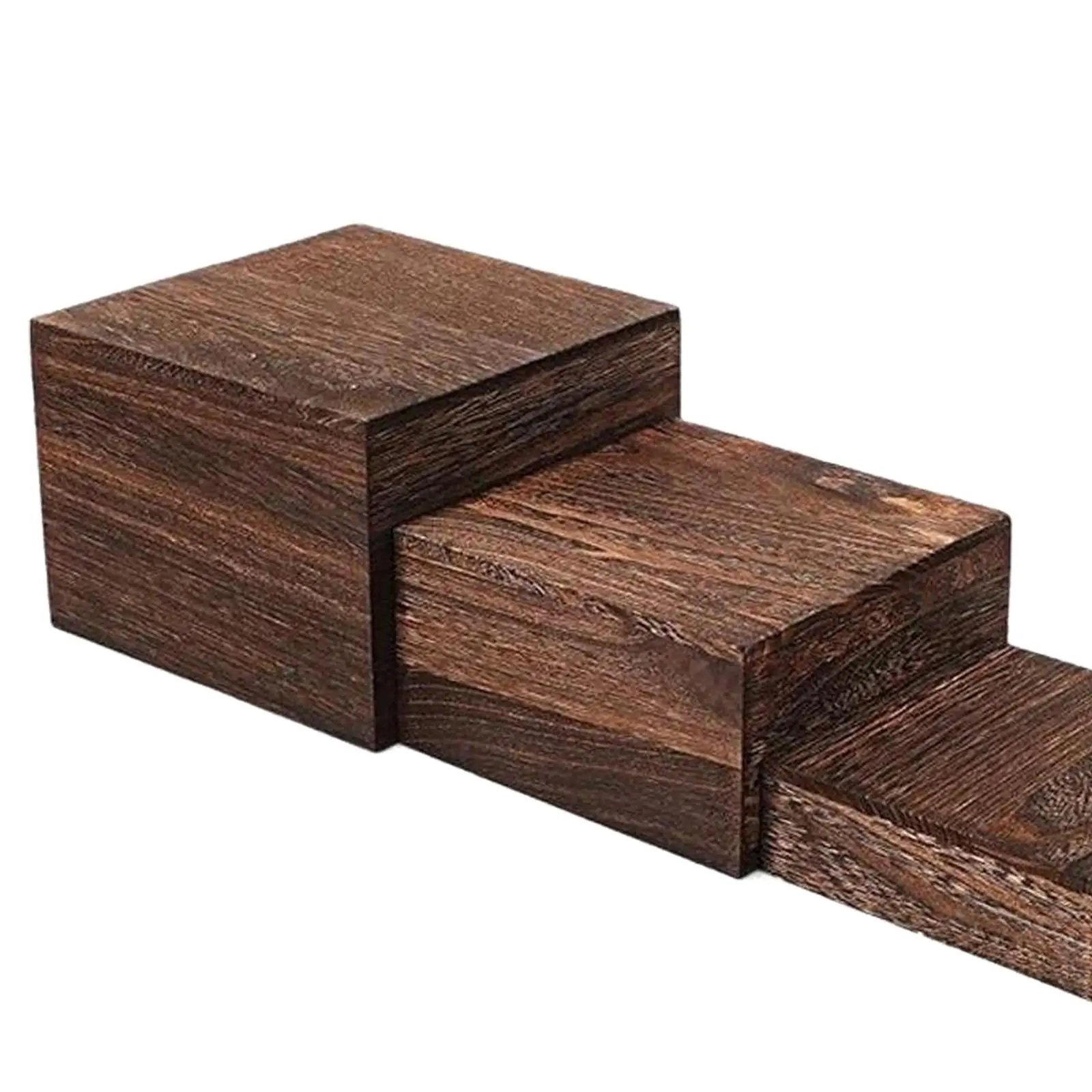 3 Pieces Wood Cake Cupcake Stand Jewelry Display Stand Multifunctional Buffet Organizer for Birthday Party Home Decor